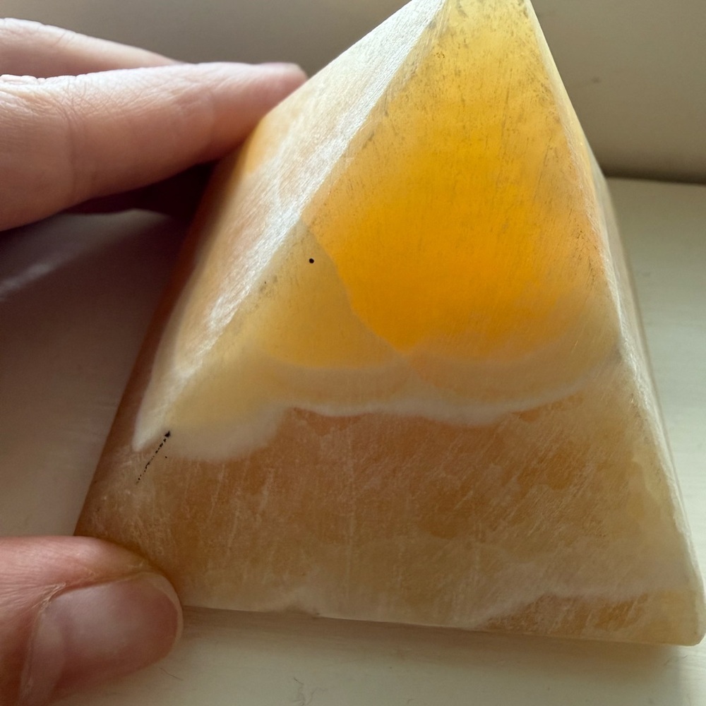 Pyramid-Shaped Stone Decor - Picture 3 of 3